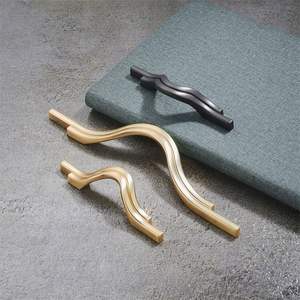 Hot <b>Sale</b> Brushed Brass Furniture Cabinet Handle Copper Pull - Product Image 6