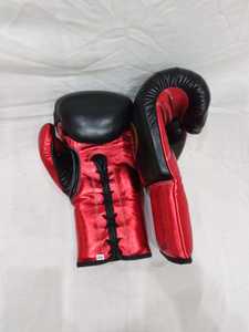 Customized No Boxing No Life Mexican Style Lace-Up Boxing Gloves <b>Red</b> Black Real Leather Breathable Adult Training Sparring Glove - Product Image 6