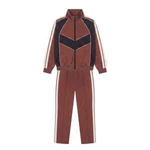 Conjunto Deportivo Cortavientos de Nailon Personalizado, Chaqueta y Pantalones Ligeros de Estilo Urbano con Bloques de Color para Hombre y Mujer - Product Image 5