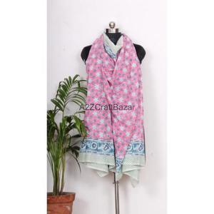 100 Percent Cotton Block Print Sarong Pareo Beach Wear Bikini Cover Up <b>Wrap</b> Scarf Handmade Women Wholesale Supplier - Product Image 6