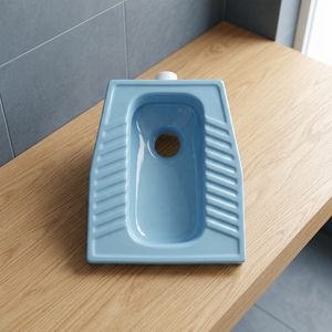 Red Double Color Eastern Orissa Squatting <b>Pan</b> Toilet - Premium <b>Ceramic</b> Designer Sanitary Ware WC Export Quality - Product Image 5