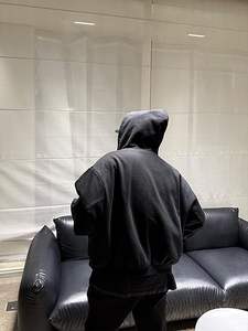 Sudadera con capucha Y2K grunge a cuadros con cremallera para hombre y mujer, reversible, oversize, estilo emo, gráfico de los años 2000, holgada, para otoño - Product Image 6