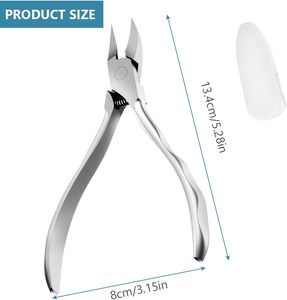 Cortacutículas Quirúrgico de Acero de Alta Calidad, Alicates de Acero Inoxidable Grueso para Uñas, Cortauñas Curvo para Bebés y Adultos con Uñas Encarnadas - Product Image 3