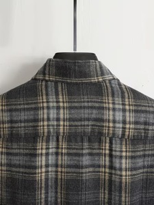 Camisa a Cuadros Personalizada para Hombre, Manga Larga, Casual, con Botones, de Algodón, Cómoda, Transpirable, a la Moda, Proveedor OEM al por Mayor - Product Image 5