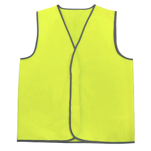 Non Reflective Safety Vest Basic Economy Style Fluorescent Color Polyester Breathable Construction Project Cheap Work Vest - Product Image 2