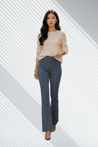 New Arrive Loose-fitting Long Pants <b>Elastic</b> <b>Waist</b> Solid Color Wholesale Casual Pants Fashion Women Girls Spring Summer <b>Trouser</b> - Product Image 4