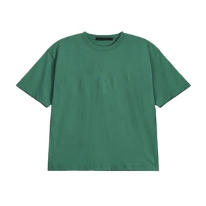 เสื้อยืดผู้ชายแขนสั้นทรงปกติ ผ้าฝ้าย 100% ระบายอากาศได้ดี ไซส์ใหญ่  ออกแบบโลโก้ตามสั่ง OEM สำหรับใส่ลำลองในฤดูร้อน - Product Image 4