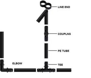 Conector de Tubería de Riego por Goteo de PP Negro de 16 mm, Adaptador de Manguera, Accesorios para Granjas, Invernaderos, Césped, Jardín, Sistema de Línea de Agua para el Hogar - Product Image 5