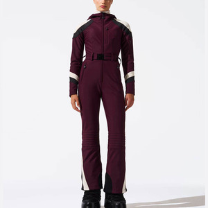 Traje de Esquí de Una Pieza para Mujer, Invierno, Impermeable, a Prueba de Viento, con Cuello de Piel, Mono de Esquí, Ropa Deportiva Impermeable para Adultos - Product Image 2