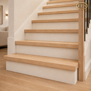 [Certificado FSC Ecológico] Piso de Madera Maciza de Roble Blanco |   Tablero de Escalera Interior Antideslizante, Seguro y Duradero, Hecho a Medida, 1 Año de Garantía - Product Image 4