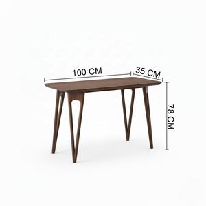 Mesa Consola de Madera Maciza de Mediados de Siglo para Sala de Estar, Recibidor, Hotel, Restaurante, Pasillo, Bar y Villa - Product Image 2