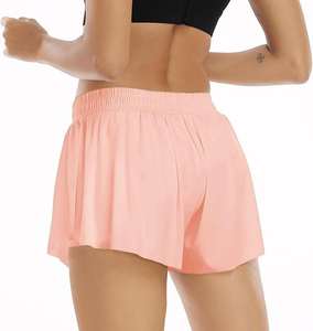 Women's 2 1 Flowy Breathable High Athletic <b>Skorts</b> Pocket <b>Running</b> Workout Sweat Polyester/Nylon Lounge Gym Yoga Summer Reasonable - Product Image 4