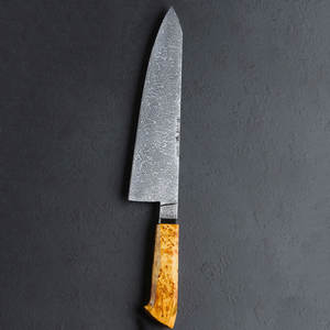 Cuchillo de chef de acero de Damasco, cuchillo de cocina profesional, herramienta de cocina duradera, mango ergonómico para cortar verduras, carne, pescado, para el hogar - Product Image 5