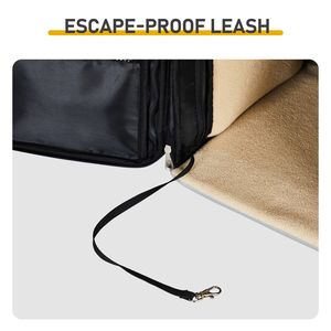 Zaino Trasportino Morbido Espandibile per Cani e Gatti di Piccola Taglia con Estensione Posteriore in Rete Traspirante, Ideale per Viaggi - Product Image 6