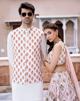 Ensemble de sari formel en soie brodée rose avec dupatta en filet, tenue de mariage indienne traditionnelle pour femmes