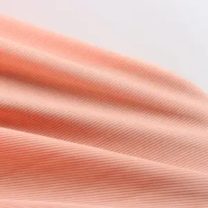 Thiệu Hưng Nhà Cung Cấp Căng Đan 250gsm Sườn 95 Polyester 5 Spandex 2*1 Sườn Vải Dệt Kim Cho Cổ Áo của Phụ Nữ Ăn Mặc