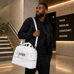 Bolsa de Lona Elegante con Estampado por Transferencia para Uso Casual y de Viaje, con Diseño de Ropa Masónica, de Hermandad y Sororidad Griega - Product Image 4