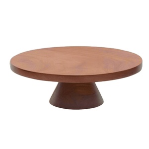 Supports à gâteaux ronds en bois naturel en gros pour mariages, anniversaires, présentoirs et artisanat - Product Image 1