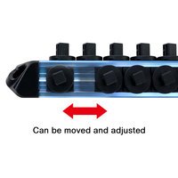 Rail de support magnétique à dégagement rapide pour douilles, en aluminium et plastique, pour embouts de 3/8 et 1/2 pouce, 20 pièces, OEM ODM, Industriel et Bricolage