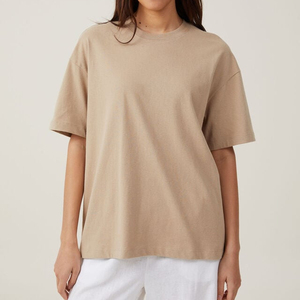 เสื้อยืดผู้หญิงผ้าฝ้ายระบายอากาศได้ดี สวมใส่สบาย ทรงโอเวอร์ไซส์ คอกลม แขนสั้น สำหรับฤดูร้อน เหมาะกับทุกโอกาส - Product Image 6