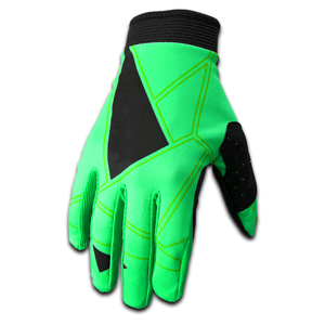 Gants de motocross jaunes à doigts entiers avec paume antidérapante et design à panneaux pour une utilisation en extérieur - Product Image 3