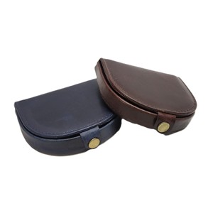 Portefeuilles courts de luxe en cuir pleine fleur de qualité supérieure avec porte-monnaie en forme de fer à cheval, emballage personnalisé avec logo, fabricant West Men - Product Image 1