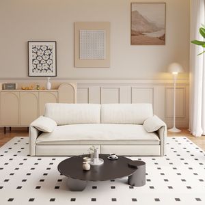 66\" Queen Convertible Velvet Loveseat <b>Bed</b> 3-in-1 Pull Out <b>Sofa</b> <b>with</b> Side <b>Storage</b> Multi-Functional Living Space Sleeper <b>Sofa</b> - Product Image 5