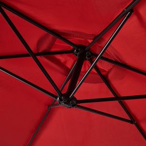 Ombrellone Classico da Esterno da 3 Metri con Protezione UV, Impermeabile, Bordeaux, con Base a Croce per Patio e Giardino - Product Image 5