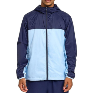 Custom Logo Outdoor <b>Men</b> Lightweight Hooded <b>Jacket</b> With Adjustable Hem Wholesale High Quality <b>Running</b> Rain <b>Jacket</b> 2026 Windbreak - Product Image 1