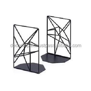 as Geometric <b>Bookends</b> or Decorative Metal <b>Bookends</b> with a geometric design .Made of heavy-duty metal, - Product Image 1