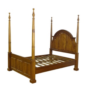 Bốn Fosters Khung Giường Làm Bằng Indonesia Gỗ Tếch Giường Tán Giường Trong Châu Âu Phong Cách Nhà Và Phòng Ngủ Đồ Nội Thất - Product Image 5