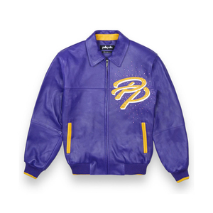 Blouson universitaire en cuir pour homme, marron et noir, style bomber colorblock, avec motif brodé, veste de baseball, streetwear décontracté, vêtement d'extérieur - Product Image 4