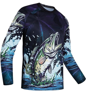 Men's Long Sleeve Fishing <b>Shirt</b> Breathable Cooling Lightweight UPF 50+ 100% Polyester XL Performance <b>Fish</b> <b>T</b>-<b>Shirt</b> Custom OEM ODM - Product Image 3