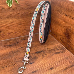 Correa de Cuero Auténtico Personalizable para Mascotas, Accesorios Personalizados con Asa Acolchada Cómoda para Perro - Product Image 4