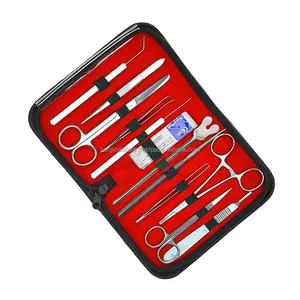 Kit de disección avanzada Kit de práctica de sutura para estudiantes Kit de disección de animales Instrumentos de disección artesanal