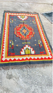 Tapis tribal bohème, tapis géométrique du sud-ouest, décoration de sol rustique pour salon, chambre et maison - Product Image 2