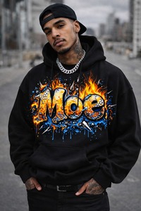 Sudaderas con Capucha Personalizadas de Marca Privada, Sudaderas con Estampado Gráfico DTG de Algodón Premium para Hombre, Proveedor de Ropa al por Mayor OEM - Product Image 3