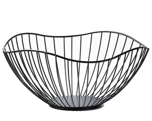 Cesta de Frutas de Metal de 2 Niveles con Base de Madera, Organizador de Mesa Moderno Estilo Rústico para Cocina y Comedor - Product Image 6