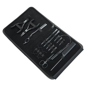 Kit de Extensiones de Cabello Personalizado con Alicates de Crimpado, Herramienta para Quitar Cuentas, Gancho de Bucle, Agujas Curvas, Mini Tijeras, Peine, Pinzas de Pico de Pato y Cuchilla - Product Image 1