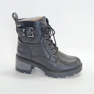 รองเท้าบูทมอเตอร์ไซค์สไตล์อังกฤษ TWXM02-01 สำหรับผู้หญิง ทำจากหนัง PU ทนทานต่อการสึกหรอ พร้อมซิป  รองเท้าบูทหุ้มข้อสำหรับผู้หญิง - Product Image 3