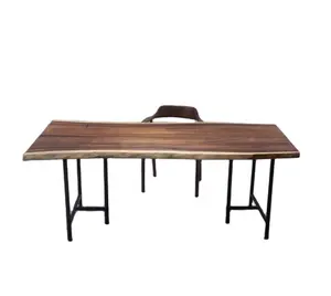 South America walnut natural shape table top live edge wood slab table top