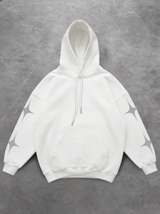 Sudadera con Capucha para Hombre, Corte Regular, Tejida, 100% Algodón, con Bolsillo, Color Sólido, Informal, para Invierno, con Cierre, Transpirable, de Secado Rápido - Product Image 1