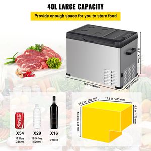 Frigorifero Portatile per Auto 12V/24V DC con Compressore, da 4 a 68°F, Controllo APP, 110/220V AC - Product Image 3