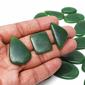 Venta al por mayor 2026 Colgante de gema de jade nefrita cabujón de plata de ley 925 para fabricación de joyas - Product Image 5
