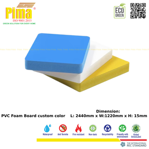 Custom Color PVC WPC <b>Foam</b> Board 15mm <b>Thickness</b> 0.6 G/cm3 Density Expanded Polyvinyl Panels Furniture Making Kitchen Cladding - Product Image 5