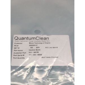 Aislante de 8 pulgadas para cámara de pre-limpieza AMAT Endura - Equipo y piezas de semiconductores de confianza de la marca global Legacy - Product Image 1