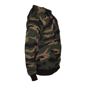 Sweat à capuche surdimensionné pour homme en coton biologique de haute qualité, doublé polaire, motif camouflage, avec poche kangourou, logo personnalisé, pour l'hiver - Product Image 3