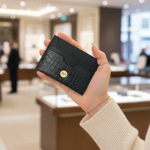 WRIZA Handcrafted Genuine Leather RFID Protected <b>Card</b> <b>Holder</b> <b>for</b> Men | Slim 6 <b>Card</b> Slot Minimalist Credit <b>Card</b> <b>Wallet</b> Party - Product Image 3