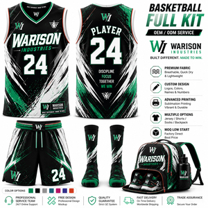 Ensemble d'uniformes de basketball unisexes en gros, kit de sublimation couleur unie, vêtements de sport grande taille, ensemble d'accessoires de basketball - Product Image 3