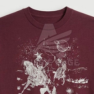 Camisetas DTF estampadas de secado rápido, corte holgado, 100% algodón, de alta calidad, último diseño, hechas en Pakistán. - Product Image 5